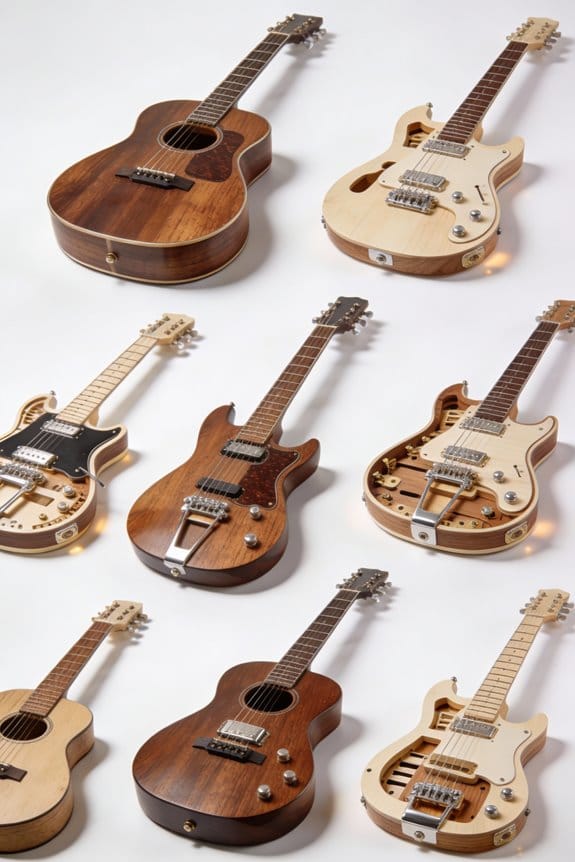 guitar building kits selection