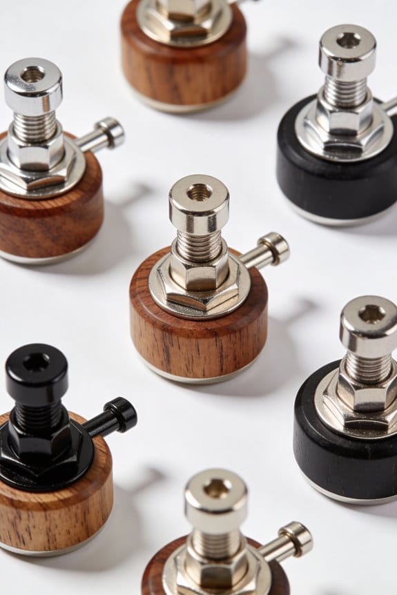 secure guitar strap buttons