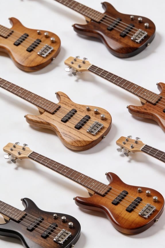 short scale bass guitars
