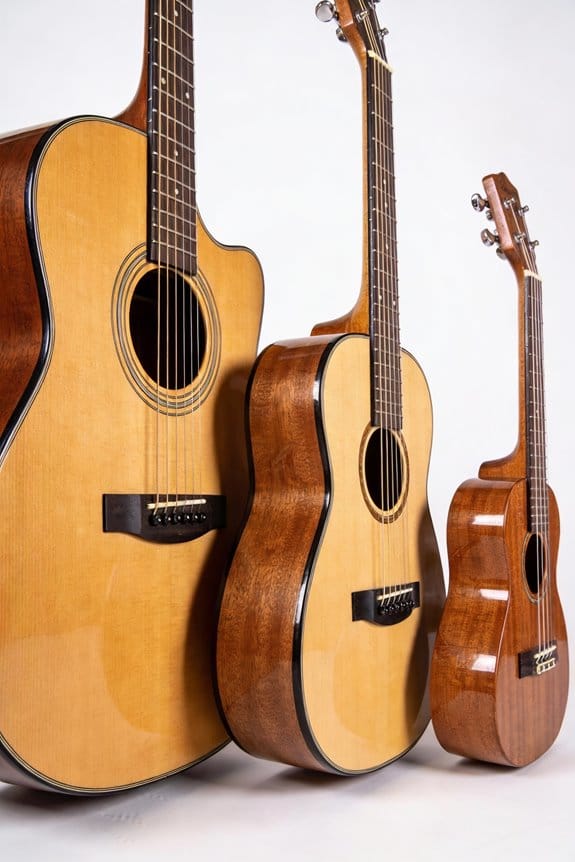 body size guitar comparison