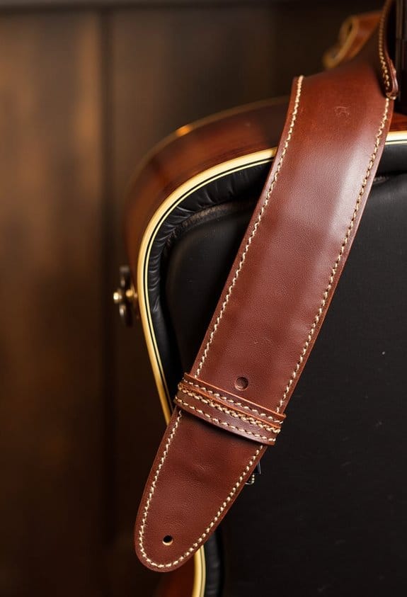 comfortable guitar strap materials